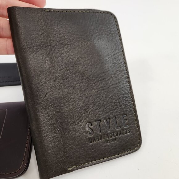 European Leather Wallet Billfold Keychain Lighter Holder Lot NEW - Picture 2 of 13